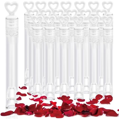 FOIMAS 100 Stück Mini-Hochzeitsblasen-Zauberstab, weißes Herz, Seifenblasen-Zauberstab für Gäste, Hochzeit, Party, Gastgeschenk, Junggesellinnenabschied, Valentinstag, Party-Dekoration FOIMAS 100 Stück Mini-Hochzeitsblasen-Zauberstab, weißes Herz, Seifenblasen-Zauberstab für Gäste, Hochzeit, Party, Gastgeschenk, Junggesellinnenabschied, Valentinstag, Party-Dekoration von FOIMAS