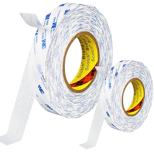 FOLAI Doppelseitiges Klebeband, extra stark und dauerhaft klebend, 3M, von Hand abreißbar, für Papier, Metall, Kunststoff, Pappe, Holz - Universell einsetzbares, dünnes und schmales Klebeband.12mm*10m von FOLAI
