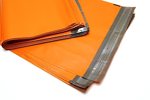 100 Folienmailer® Versandbeutel Orange 360 x 500 mm + Klappe: Bunte LDPE Versandtaschen aus Coex Folie, Versandtüten aus Plastik sind perfekt zum Versand von Kleidung und Textilien geeignet von FOLIENMAILER