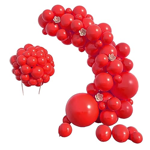 100 Stück Latex-Ballonbogen-Set, verschiedene Größen, 12,7 cm, 25,4 cm, 25,7 cm, 45,7 cm, Party-Dekoration für Geburtstag, Hochzeit, Babyparty, runde Luftballons von FOLODA