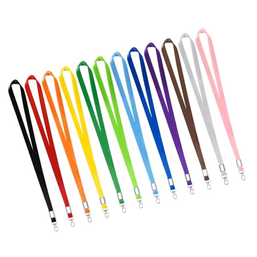 13 PCs Sicherheit Lanyards Praktischer Nacken Lanyard Mit Clip Black Lanyards Für Schulbüro Und Klassenzimmer Verwenden von FOLODA
