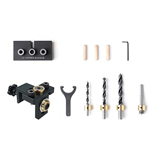 3 In 1 Einstellbare Doweling Jig Bohrbetriebsbetriebswerkzeugöffner 3in1 Holzbearbeitungsbohrloch Loch Loch Lochverbindungsanschluss von FOLODA