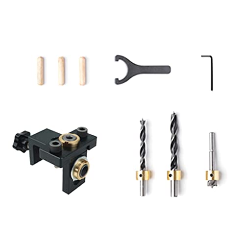 3 In 1 Einstellbare Doweling Jig Bohrbetriebsbetriebswerkzeugöffner 3in1 Holzbearbeitungsbohrloch Loch Loch Lochverbindungsanschluss von FOLODA