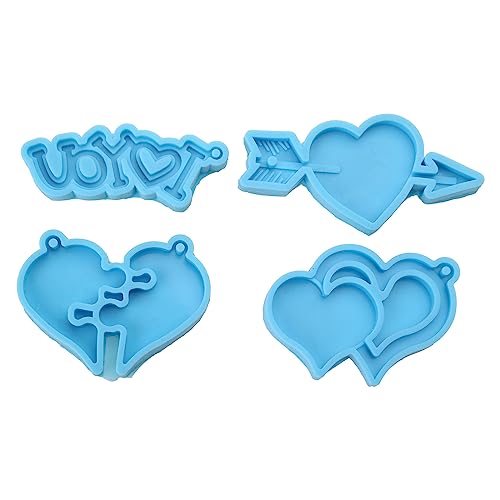 4 PCs Valentinstag Schlüsselbund UV Kristall Epoxidform Ornamente Anhänger Harz Silikonform Handwerk Schmuck Hängende Dekorationen Gusswerkzeuge Harzform Silikon Große Pyramide 4 PCs Valentinstag Schlüsselbund UV Kristall Epoxidform Ornamente Anhänger Harz Silikonform Handwerk Schmuck Hängende Dekorationen Gusswerkzeuge Harzform Silikon Große Pyramide von FOLODA