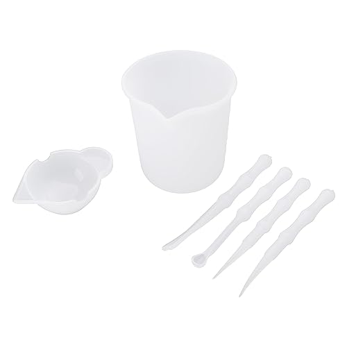4pieces Silikonmessbecher Für Epoxidharz 100 Mischbecher Schaberrührerlöffel Für Epoxidformen Gießen Tool 4pieces Silikonmessbecher Für Epoxidharz 100 Mischbecher Schaberrührerlöffel Für Epoxidformen Gießen Tool von FOLODA