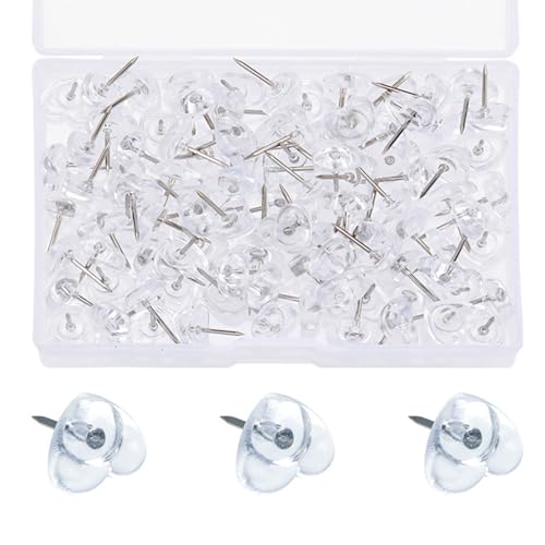 50/100/150pcs Dekorative Herzschubstifte Für Büroschule Anhänger Board Pin Map Pins Cork Notice Board Daumen Tacks Buntes Herzschub von FOLODA