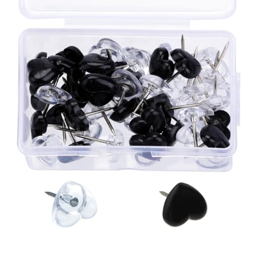 50/100/150pcs Dekorative Herzschubstifte Für Büroschule Anhänger Board Pin Map Pins Cork Notice Board Daumen Tacks Buntes Herzschub von FOLODA