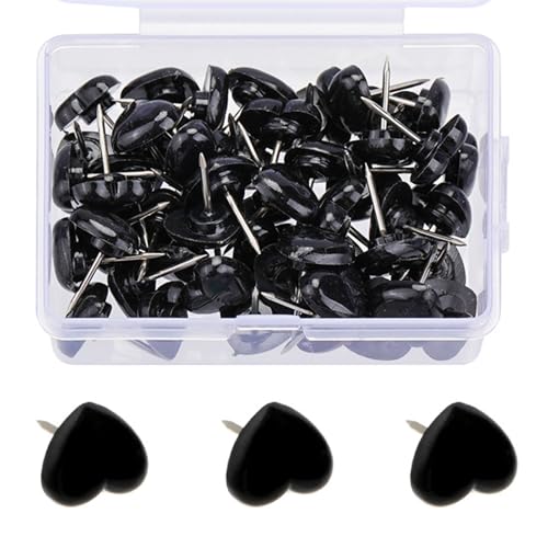 50/100/150pcs Dekorative Herzschubstifte Für Büroschule Anhänger Board Pin Map Pins Cork Notice Board Daumen Tacks Buntes Herzschub von FOLODA