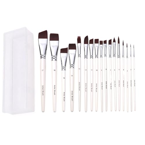 7/10/17x Pinsel Pinsel Ölmalerei Aquarellpinsel Nylon Haarbürsten Für Malerei Liebhaber von FOLODA