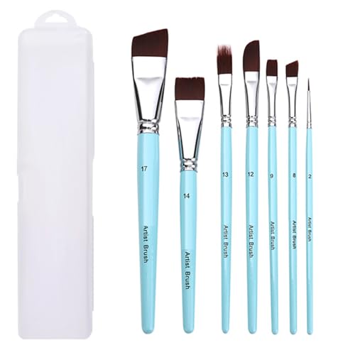 7/10/17x Pinsel Pinsel Ölmalerei Aquarellpinsel Nylon Haarbürsten Für Malerei Liebhaber von FOLODA