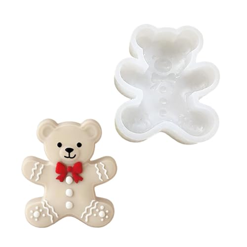 Bärenform Kuchen Fondant Formen Schokoladenform Weihnachtsfest Silikonformen Für Epoxidharz Herstellen Kerzenseife Süßigkeit Bär Silikonform von FOLODA