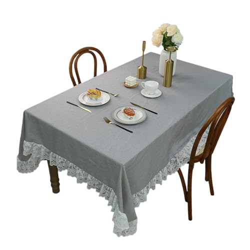 Blumendruck Polyester Tischdecke Maschine Waschbarerdicht Für Küchen Esstisch Dekoration Dekorative Tischdecke von FOLODA