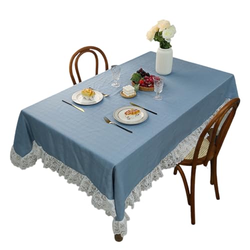 Blumendruck Polyester Tischdecke Maschine Waschbarerdicht Für Küchen Esstisch Dekoration Dekorative Tischdecke von FOLODA