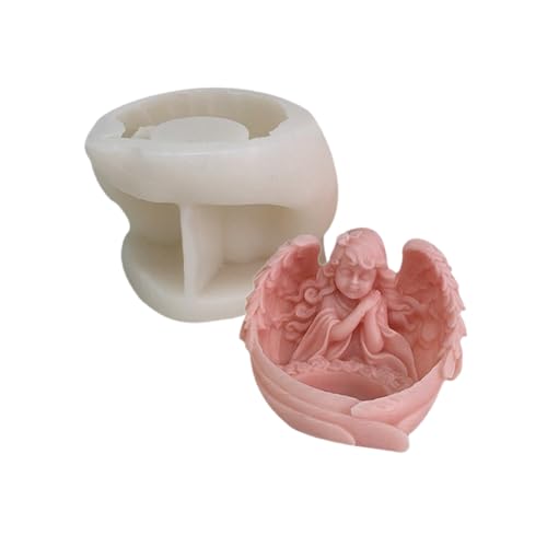 Doppelte Zweck Mädchen Flügelharz Schimmel Elegante Mädchen Flügel Geformte Kerzen Die Formen Zum Handwerk Von Kerzenseife Flexible Handwerksform Herstellen von FOLODA