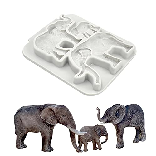 Dschungeltiere Silikon Gummi Flexible Nahrung Sicherer Schimmelpilze Harz Keramik Süßigkeiten Fondant Süßigkeiten Schokoladenseife Formbackform Silikonformen von FOLODA