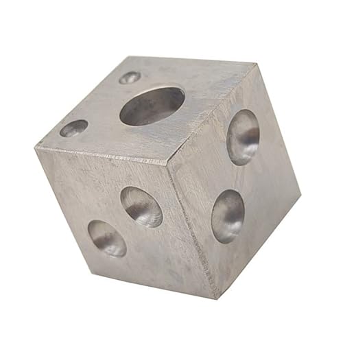EffektivesCarbon Stahl Dapping Werkzeug Genauigkeit Dapping Block Funktionaler Quadratkohlenstoffstahlblock Für Metallforming Kreative Designs Hohlräume von FOLODA