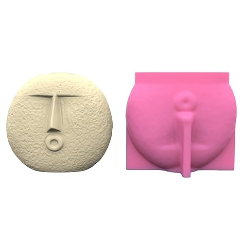 Einzigartige Blütenanordnung Behälter Silikonform Menschliche Gesichtsformharzform Für Blütenvase Epoxy Craft Topf Silikonform von FOLODA