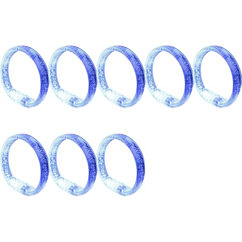FOLODA 10 Stück Bunte LED Leuchtarmbänder Für Abendunterhaltung Kunststoff Lichtshow Armbänder Elegantes Party Zubehör von FOLODA