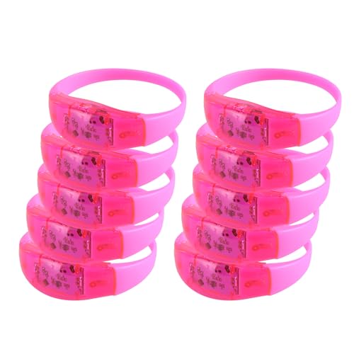 FOLODA 10pcs Verstellbare LED Armbänder Leuchtende Armbänder Für Geburtstage Und Schwärmen Multicolor Armband Accessoires LED FOLODA 10pcs Verstellbare LED Armbänder Leuchtende Armbänder Für Geburtstage Und Schwärmen Multicolor Armband Accessoires LED von FOLODA