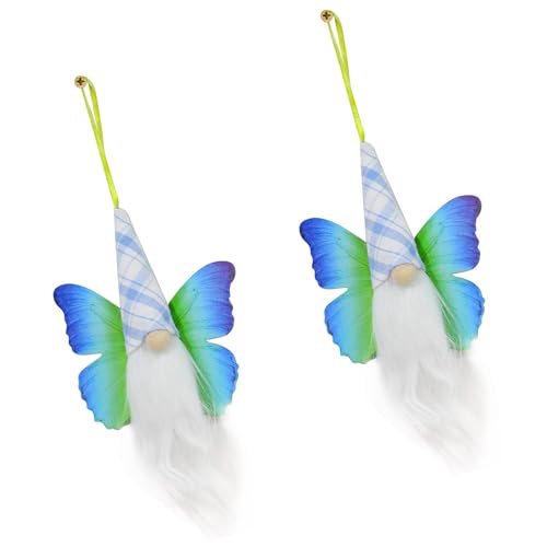 FOLODA 2pcs Butterfly Gnomes Puppen Hängen Ornamente Handgefertigte Stoffhandwerk Miniatur Schwedische Elfen Spielzeug Für Party Dekore Hängende Ornamente FOLODA 2pcs Butterfly Gnomes Puppen Hängen Ornamente Handgefertigte Stoffhandwerk Miniatur Schwedische Elfen Spielzeug Für Party Dekore Hängende Ornamente von FOLODA
