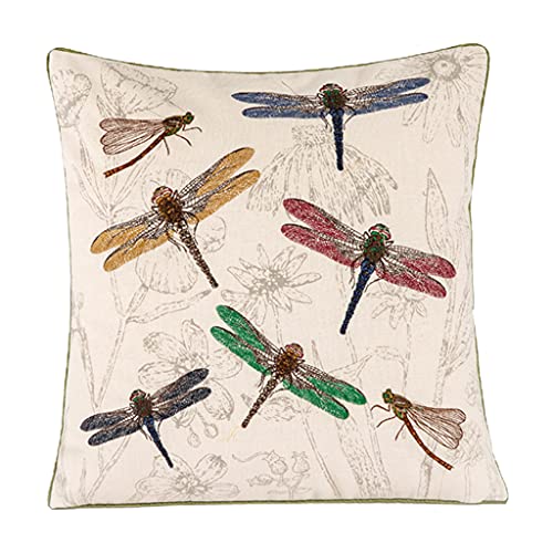 FOLODA Butterfly Stickkissen Kissenbezug 45x45 cm Kissenabdeckung Für Wohnzimmersofa Home Decorationybe Graues Wurfkissenabdeckungen von FOLODA