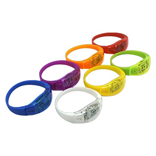 FOLODA LED Light Up Armband LED Glow Armband Weihnachtsfeier Geben Geschenk Für Kinder Geburtstag Halloween Weihnachtsfeier Gunst Armbänder Für Erwachsene Kinder Sicherheit Wiederaufladbares Mit von FOLODA