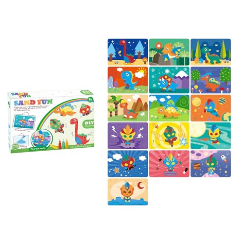 FOLODA Sandkunsthandwerkskits Malvorlagen Für Kinder Pädagogische Spielzeug Handgefertigte Sandmalereien Aktivitäten Für Kinder Sandkunst Kits von FOLODA