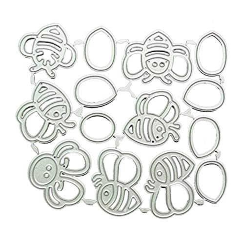 FOLODA Stanzschablone, niedliche Cartoon Biene Kohlenstoffstahl Stanzformen DIY Scrapbooking Fotoalbum Prägen Papierkarten Schablone dekorativ machen FOLODA Stanzschablone, niedliche Cartoon Biene Kohlenstoffstahl Stanzformen DIY Scrapbooking Fotoalbum Prägen Papierkarten Schablone dekorativ machen von FOLODA