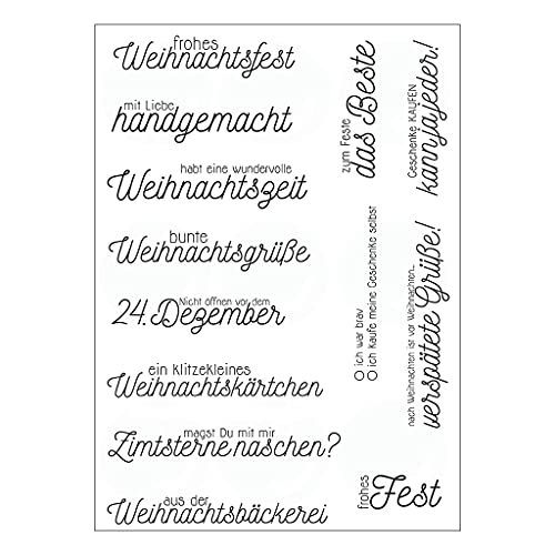 FOLODA silikonstempel, Deutscher Silikon-Klarsiegel-Stempel DIY Scrapbooking Prägung Fotoalbum Dekorative Papierkarte von FOLODA
