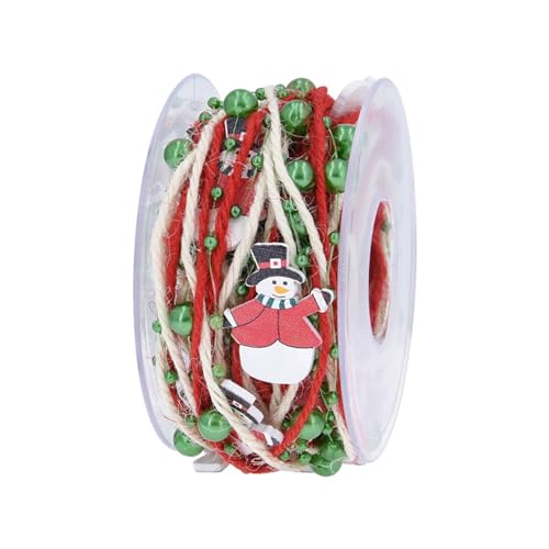 Festliches Weihnachtsband, 5 m, verleiht Ihren Feiertagen einen Hauch von Charme, 5 m langes Band von FOLODA
