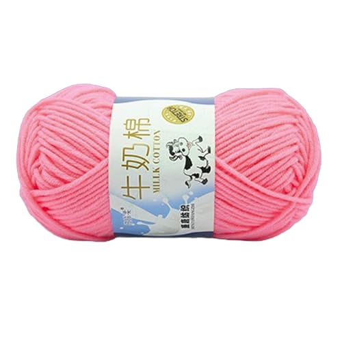 Handstrickgarnmilch Baumwollgarn Weiche Bunte Häkelte Baumwollfäden Stricken Accessoires Für Kinder Hand Bunte Häkelmilchzubehör von FOLODA