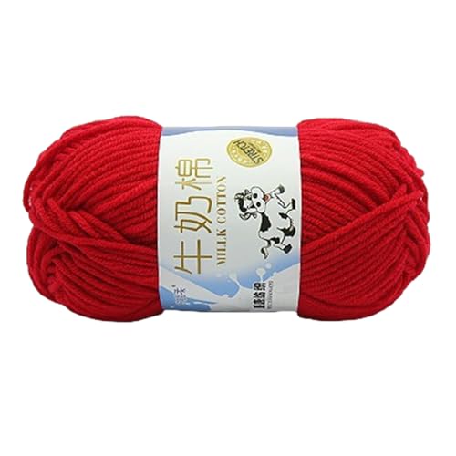 Handstrickgarnmilch Baumwollgarn Weiche Bunte Häkelte Baumwollfäden Stricken Accessoires Für Kinder Hand Bunte Häkelmilchzubehör von FOLODA