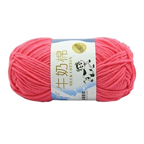 Handstrickgarnmilch Baumwollgarn Weiche Bunte Häkelte Baumwollfäden Stricken Accessoires Für Kinder Hand Bunte Häkelmilchzubehör von FOLODA