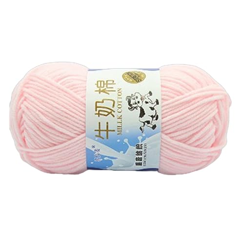 Handstrickgarnmilch Baumwollgarn Weiche Bunte Häkelte Baumwollfäden Stricken Accessoires Für Kinder Hand Bunte Häkelmilchzubehör von FOLODA