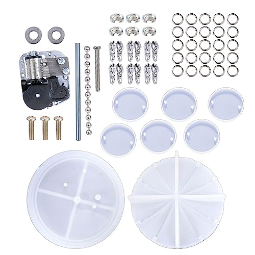 Karousel Musik Box Silikonform Bewegung Materialien Set Herz Runde Harz Schimmel Urlaub Geschenk Frauen Mädchen Musik Box Silikonschmuck Making Karousel Musik Box Silikonform Bewegung Materialien Set Herz Runde Harz Schimmel Urlaub Geschenk Frauen Mädchen Musik Box Silikonschmuck Making von FOLODA