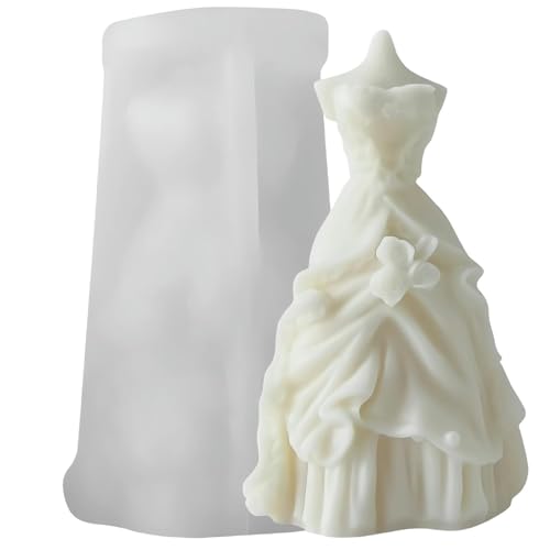 Silikonformen Hochzeitskleid Kerze Epoxidharz Gussgussformen Schimmelpilze Für Home Dekoration Hochzeitskleid Kerze Silikon Ornament Epoxidharz Harz Silikonformen Hochzeitskleid Kerze Epoxidharz Gussgussformen Schimmelpilze Für Home Dekoration Hochzeitskleid Kerze Silikon Ornament Epoxidharz Harz von FOLODA