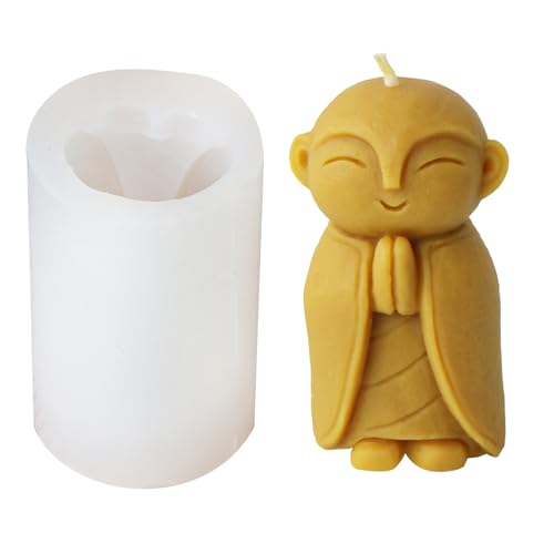 Silikonkerker Herstellung Formen Cartoon Mönch Form Seifenformen Silikon Crafting Ornamentsformen Für Kerzen Cartoon von FOLODA
