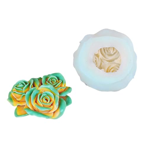 Silikonkerzenformen Ornament Formen Wiederverwendbares Blütenform Silikon Crafting Formen Textur Für Kerzen Wiederverwendbare Form von FOLODA