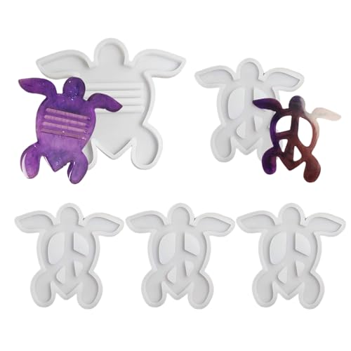 Silikonschildkröten Form Untersetzer Formen Epoxidharzformen Für Tischdekoration Handgefertigtes Tassenmattenform Schmuck Schmuck Stilvolle Tassenmatte von FOLODA