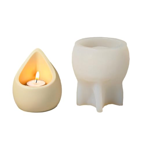 Stifthalterformen Regentropfenform Pflanzerform Schimmel Kerzenhalter Formen Langlebig Silikonmaterial Handherstellung Lieferungen Regentropfen Kerzenformen von FOLODA