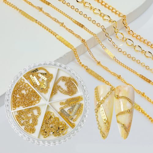 Stilvolle 3D Metallnagelkette Charme Dekoration Vorräte Für Fingernägel Zehennägel Dekorationen Werkzeuge Stilvolle 3D Metallnagelkette Charme Dekoration Vorräte Für Fingernägel Zehennägel Dekorationen Werkzeuge von FOLODA