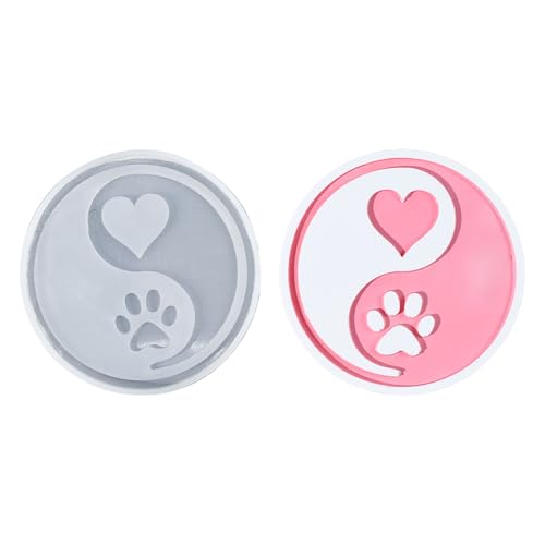 Tiermotiven Täuschungstablett Epoxidharzform Flexible Silikonform Für Home Dekoration Stylish Tassenmatten Making Formen Schmuck Herstellung Werkzeug von FOLODA