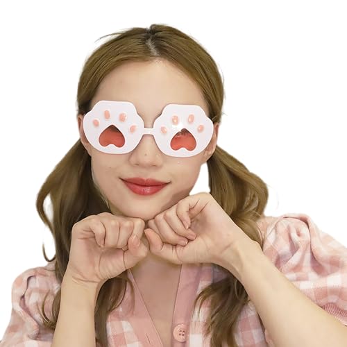 Valentinstagsbrille, lustig, Kunststoff, dekorative Brille, Cosplay, Halloween, Party, Dekoration, Gastgeschenk für Kinder und Erwachsene, Teufelsohren, Sonnenbrille von FOLODA