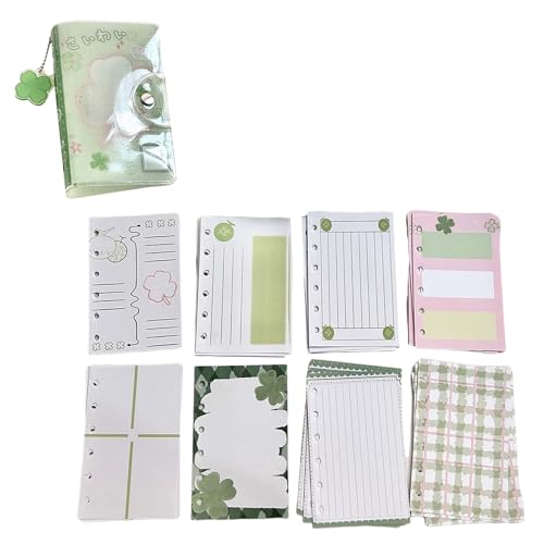 Vierblätter Clovers Sticker Organisatoren Ein 7-Binder Notizbuch Aufkleber Speicherbuch Tragbares Pocket Notebook Für Aufkleber Vierblätter Clovers Sticker Organisatoren Ein 7-Binder Notizbuch Aufkleber Speicherbuch Tragbares Pocket Notebook Für Aufkleber von FOLODA