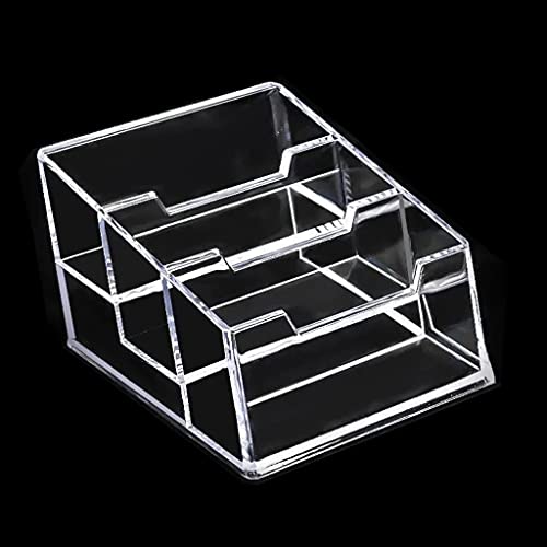 Visitenkarteninhaber Klare Acrylanzeigestand Transparente 3 Geneigte Kompartimente Kartenständer Für Den Display Desk Klar von FOLODA