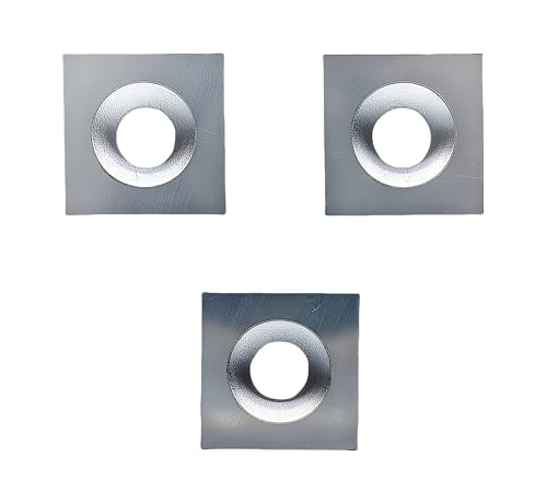 FomaSP 12 mm quadratische Ersatz-Hartmetall-Fräsereinsätze (12 mm x 12 mm x 2,2 mm), 35° für Drechselarbeiten, passend für Spiralhobel-Ersatzschneiderkopf, 3 Stück von FOMASP