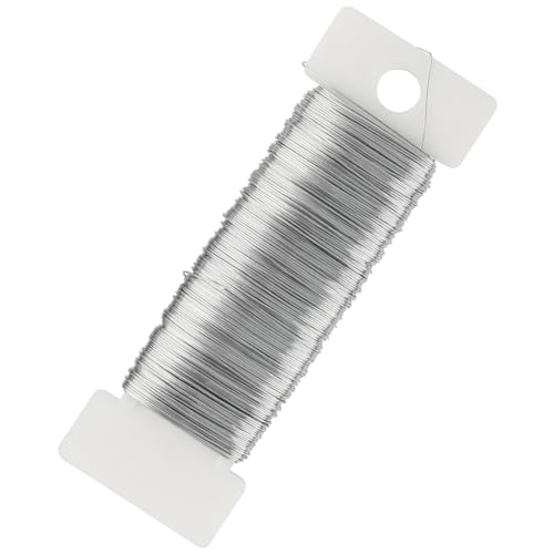 FOMGIIN Schmuck-Häkeldraht Ø 0,4 mm, 50m Silberdraht Basteldraht Silber Blumendraht Draht zum Dekorieren Basteln DIY Schmuckdraht Weich Handwerk für Blumenstrauß Stängelwickel Schmuckherstellung FOMGIIN Schmuck-Häkeldraht Ø 0,4 mm, 50m Silberdraht Basteldraht Silber Blumendraht Draht zum Dekorieren Basteln DIY Schmuckdraht Weich Handwerk für Blumenstrauß Stängelwickel Schmuckherstellung von FOMGIIN