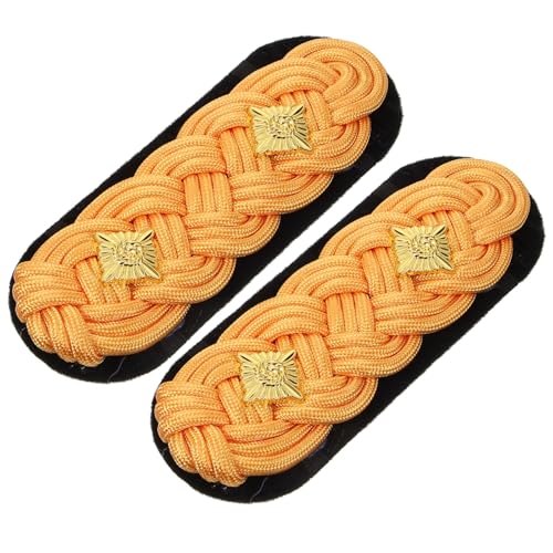 FOMIYES 1 Paar Golden geflochtener Schulterstempel Flecken Schulter Quasten Schulterschmuck Uniform dekoration Schulterklappen selber machen Retro-Schulterabzeichen Schulterbaus Stoff FOMIYES 1 Paar Golden geflochtener Schulterstempel Flecken Schulter Quasten Schulterschmuck Uniform dekoration Schulterklappen selber machen Retro-Schulterabzeichen Schulterbaus Stoff von FOMIYES