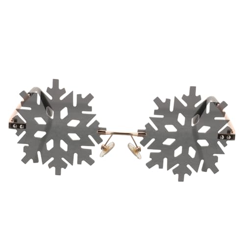 FOMIYES 1 Paar Randlose Sonnenbrille für Weihnachten Lustige Partybrille Foto Requisite für Festlichkeiten Einzigartiges Design für Unvergessliche Silvester Sommerreisen von FOMIYES