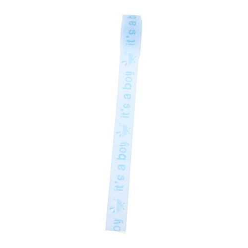 FOMIYES 1 Rolle Babypartyband Valentinstag Band Feiertagsbänder Boy Ribbon verschleißfestes Verpackungsband praktisches Geschenkband Bänder für Jungen Stoffband Polyester Himmelblau von FOMIYES